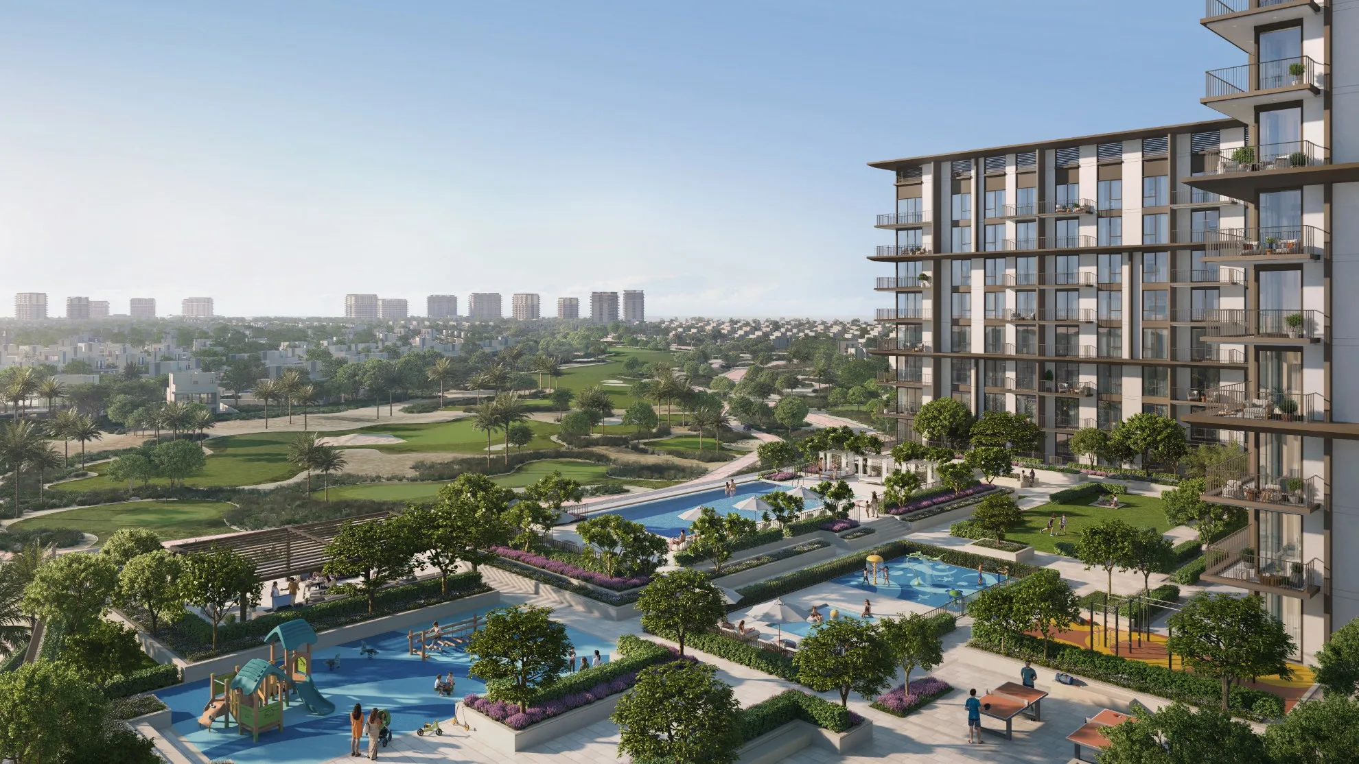 Lunaya Terraces with layered balconies and integrated planting